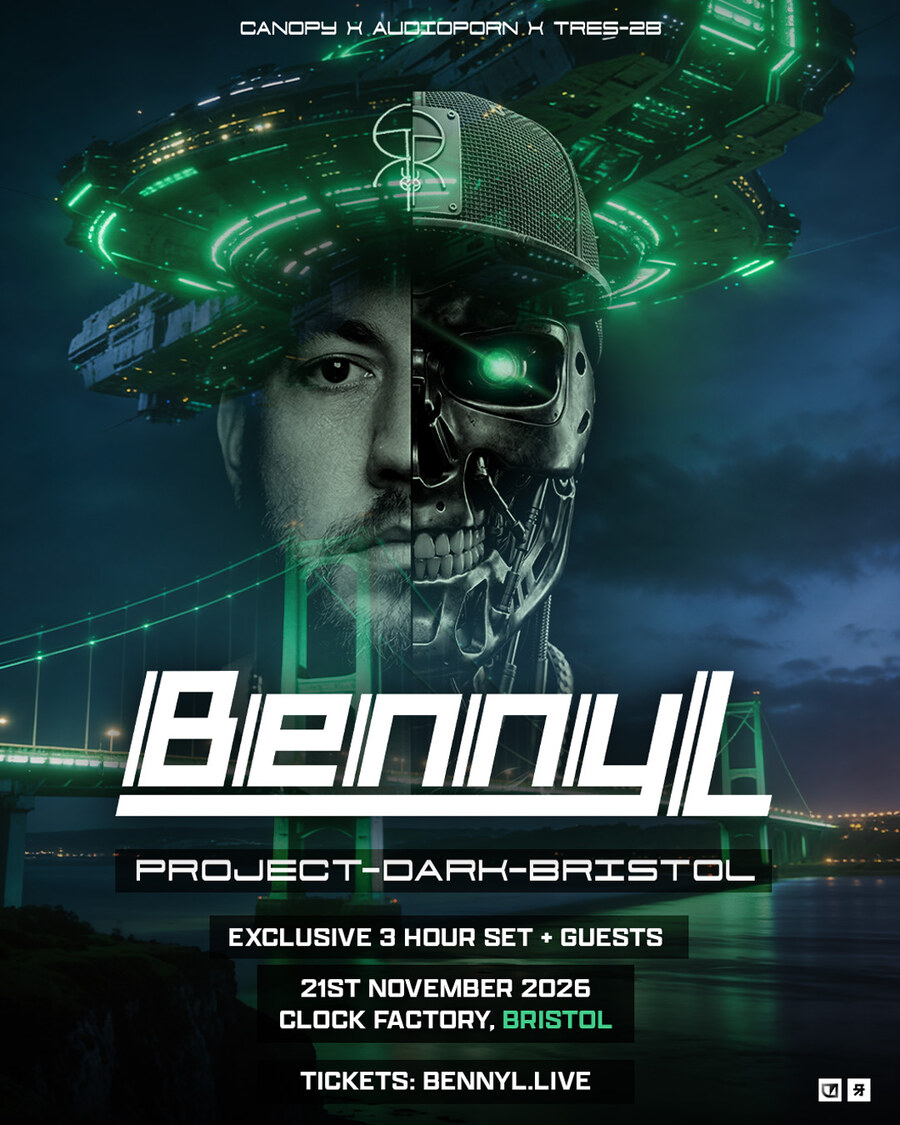 Benny L · Project-DaRK · Clock Factory, Bristol · Saturday 21 November 2026